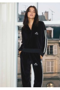 RALPH VELOUR PANTS BLACK