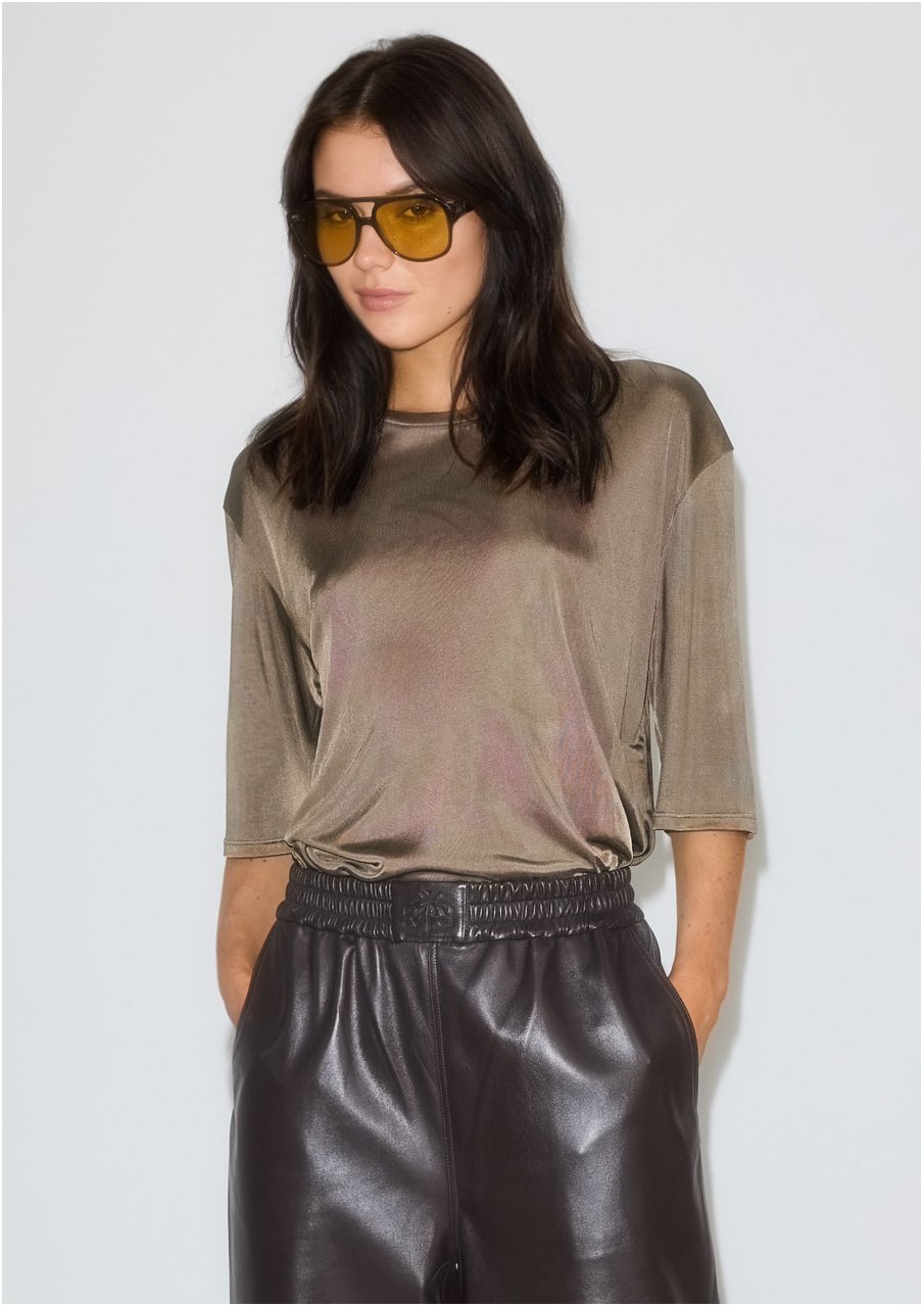 PYLE FLUID T-SHIRT WALNUT