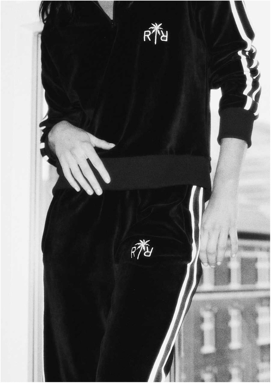 RALPH VELOUR PANTS BLACK