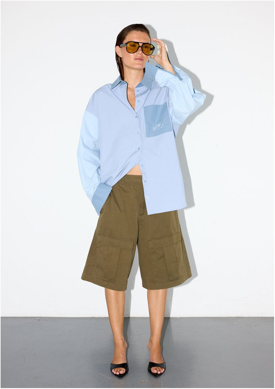 MAZIE SHIRT BLUE COMBO