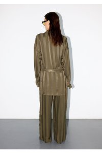 SERRA BELTED SHIRT OLIVE