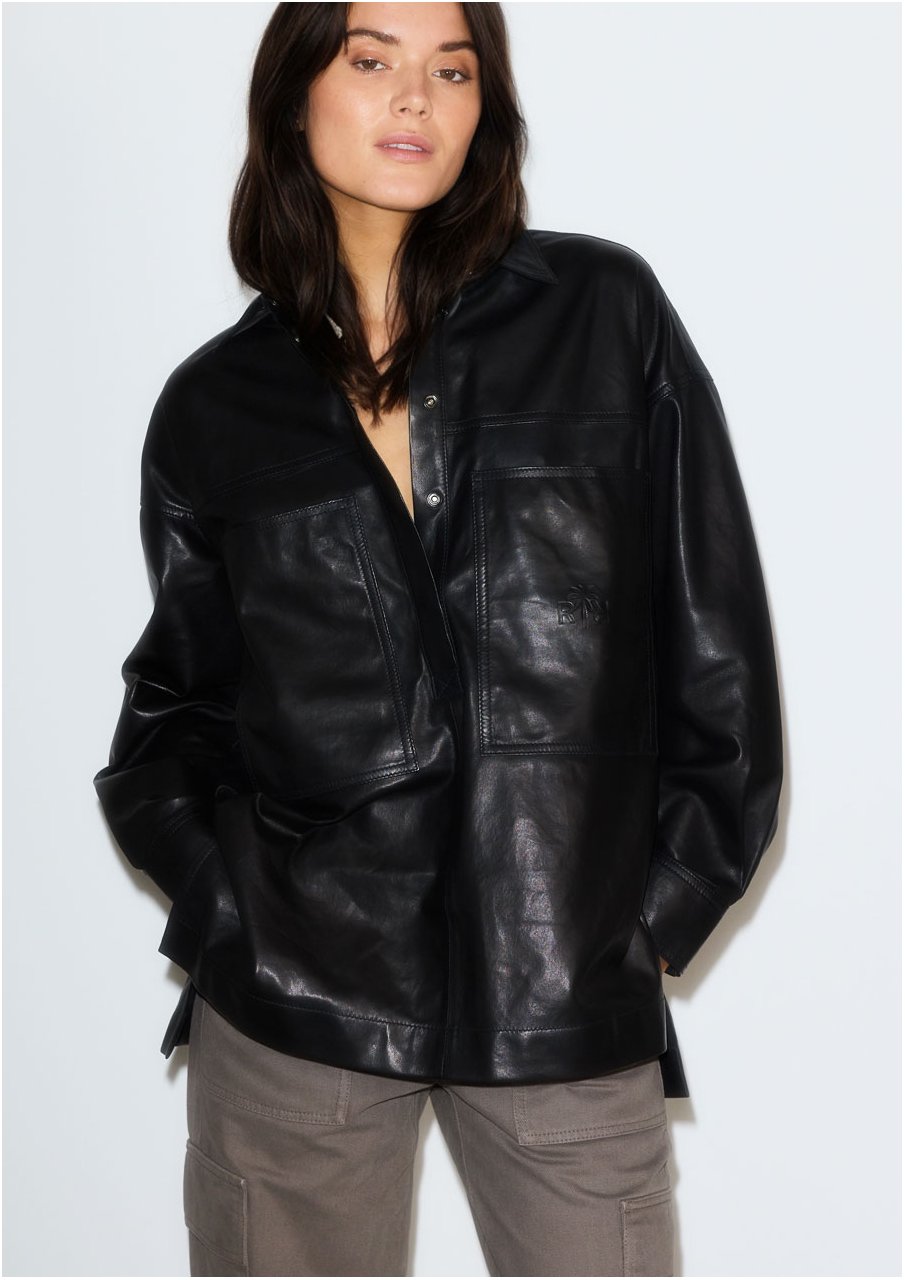 ARIA LEATHER SHIRT