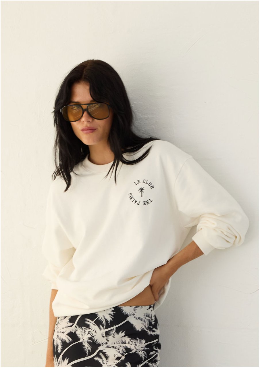 DEVI sweatshirt coconut white