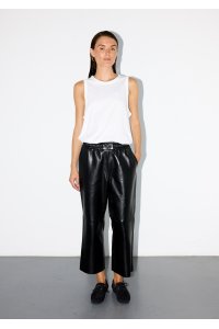 GENNIE BLACK LEATHER PANTS