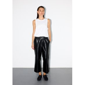 GENNIE BLACK LEATHER PANTS