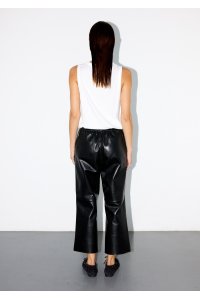 GENNIE BLACK LEATHER PANTS