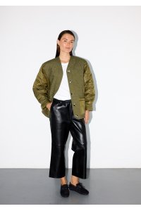 GENNIE BLACK LEATHER PANTS