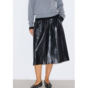 GIVENS LEATHER SKIRT