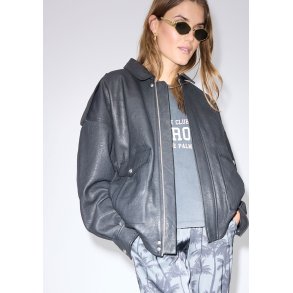 LANE leather jacket black