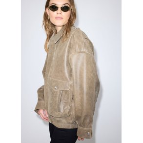 LANE leather jacket vintage brown