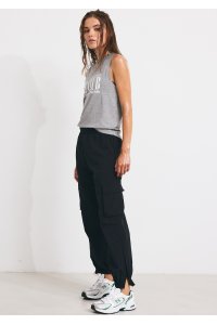 LEONI  light cargo pants black