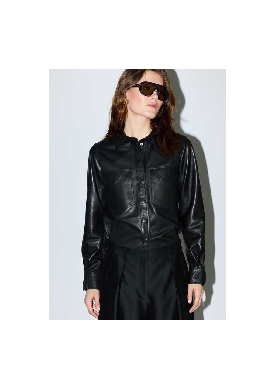 MAE leather shirt