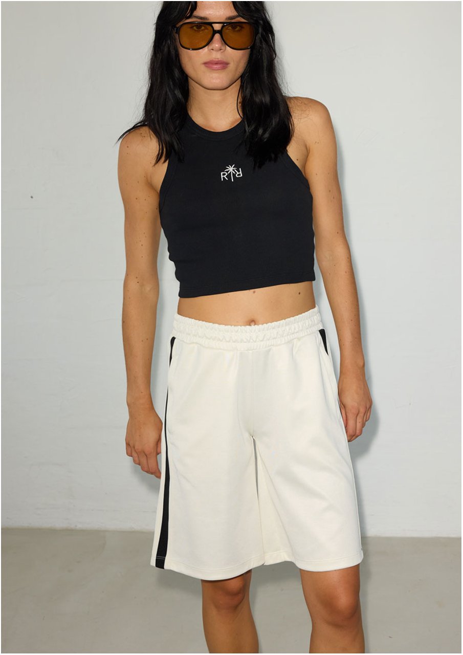 REGAN black crop tank