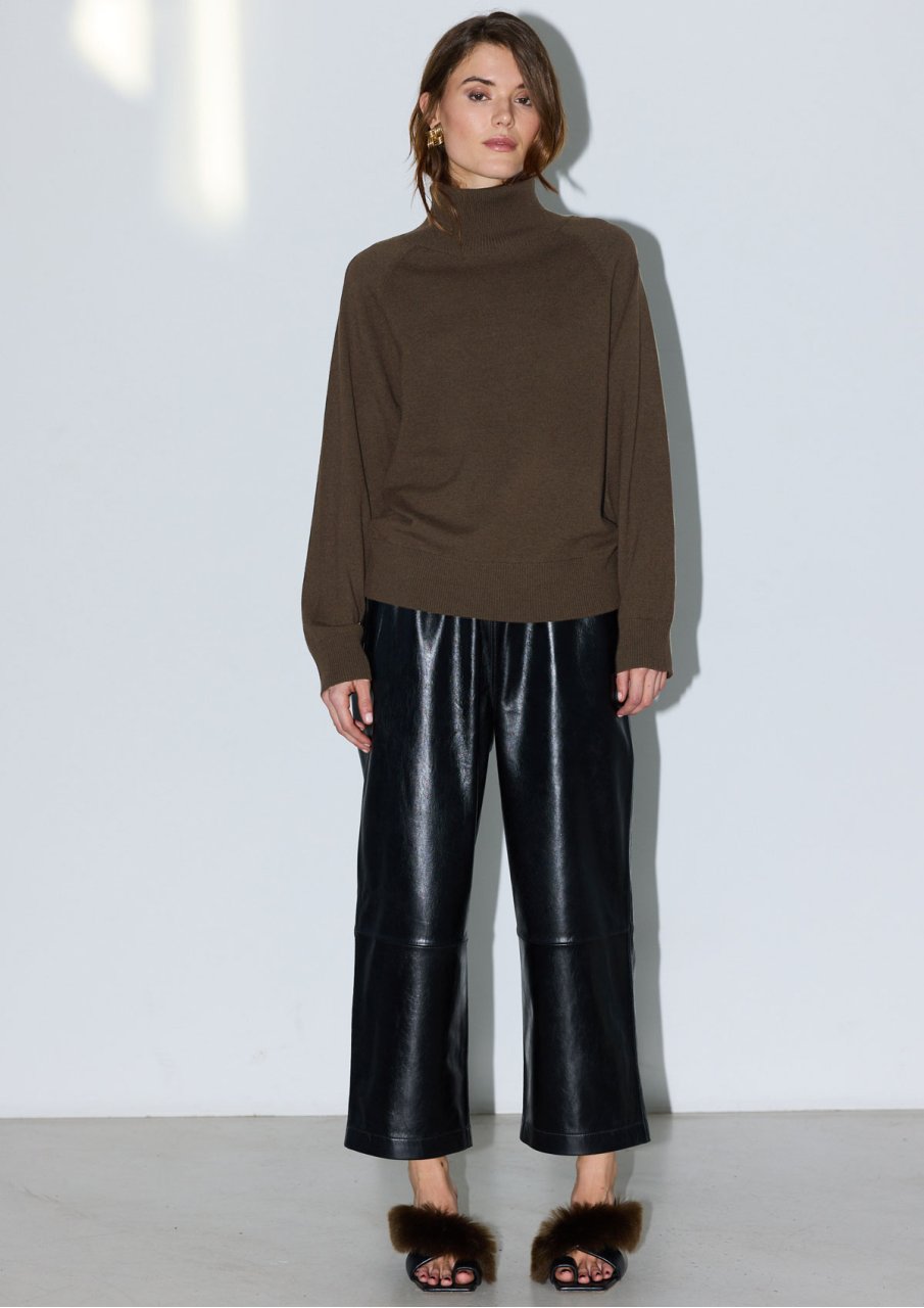 SADIE glaze leather pants