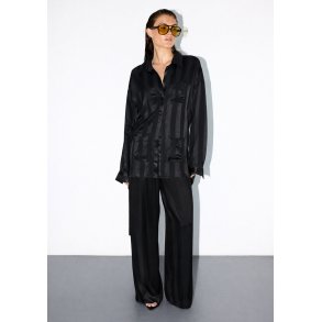 SERRA BELTED SHIRT BLACK