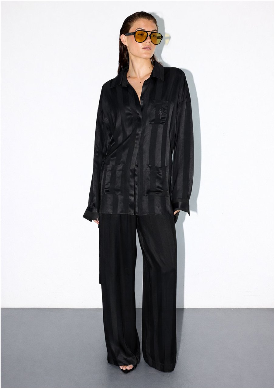 SERRA BELTED SHIRT BLACK