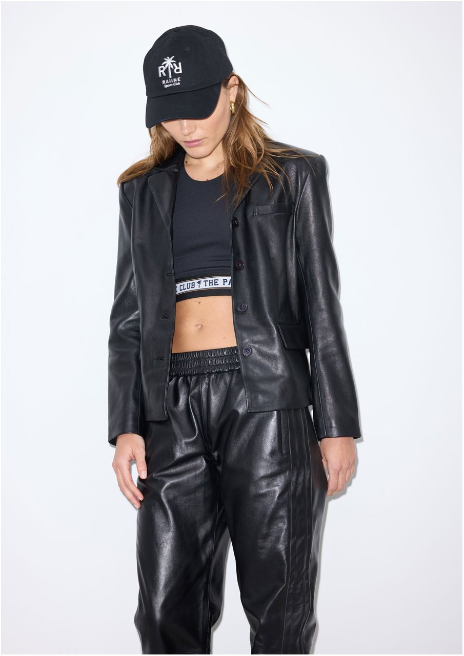 SHERA leather pants all black