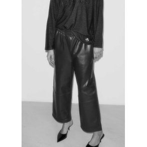 SHIRI LEATHER PANTS BLACK