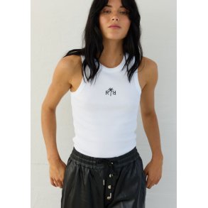 REESE MONOGRAM TANK WHITE