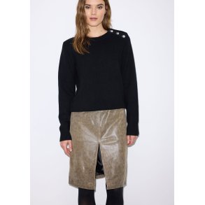 TOMLIN leather skirt
